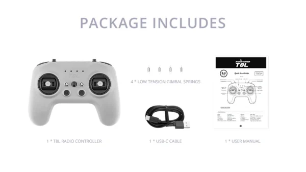 "Radiomaster T8L ExpressLRS" radijo valdiklis, mėlynas