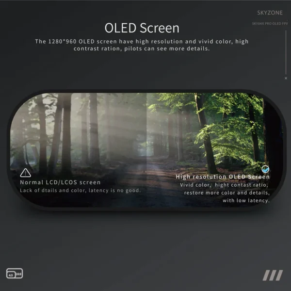 SkyZone 04X Pro FPV akiniai