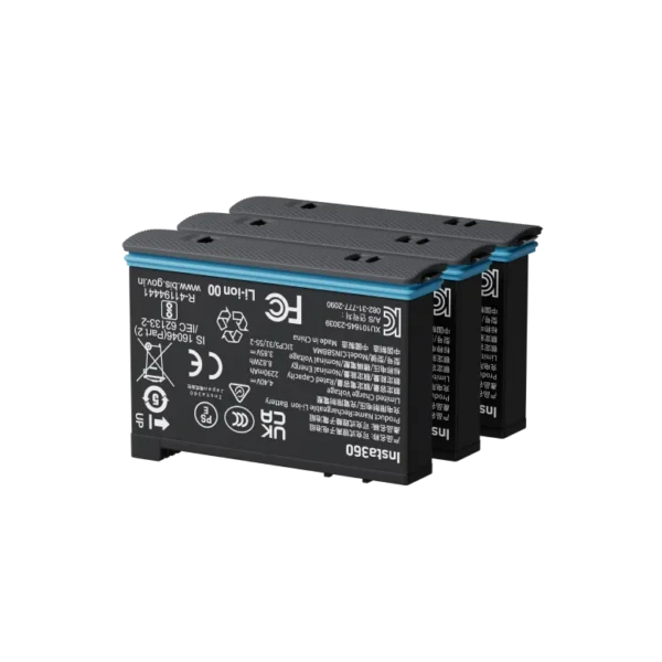 "Insta360 X4" akumuliatorius