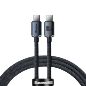 Baseus Crystal Shine 100W Cable USB-C - USB-C 1,2m Black
