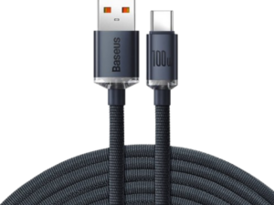 Baseus Crystal Shine Cable USB to USB-C 100W 1.2m Black