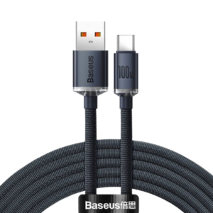 Baseus Crystal Shine Cable USB to USB-C 100W 1.2m Black