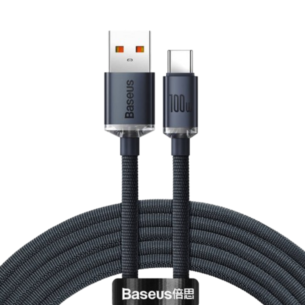 Baseus Crystal Shine Cable USB to USB-C 100W 1.2m Black