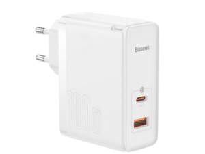 Baseus GaN5 Pro Fast Charger C+U 100W 1m White