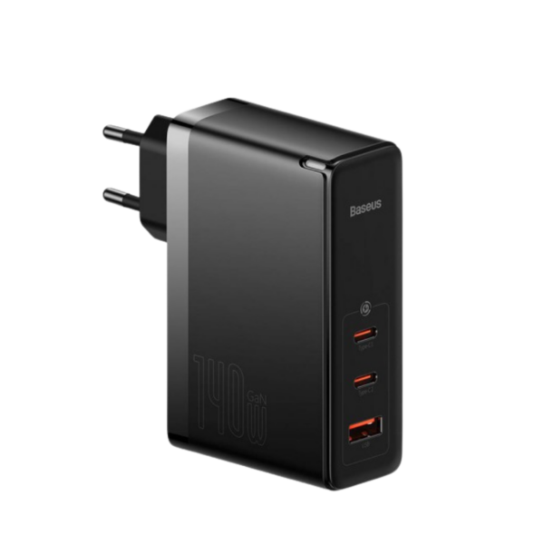 Baseus GaN5 PRO 140W EU PRO Charger 2C+U Black