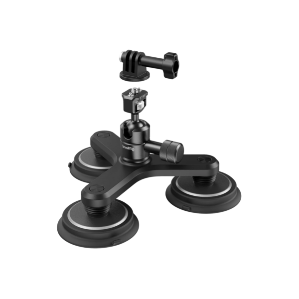 SmallRig 4468 Triple Magnetic Suction Cup Mounting Support Kit for Action Cameras