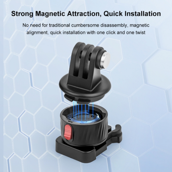 Puluz Action Camera Magnetic Base Adapter (Black)