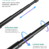 Puluz Rotary Handle 110cm Selfie Stick