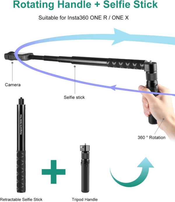 Puluz Rotary Handle 110cm Selfie Stick