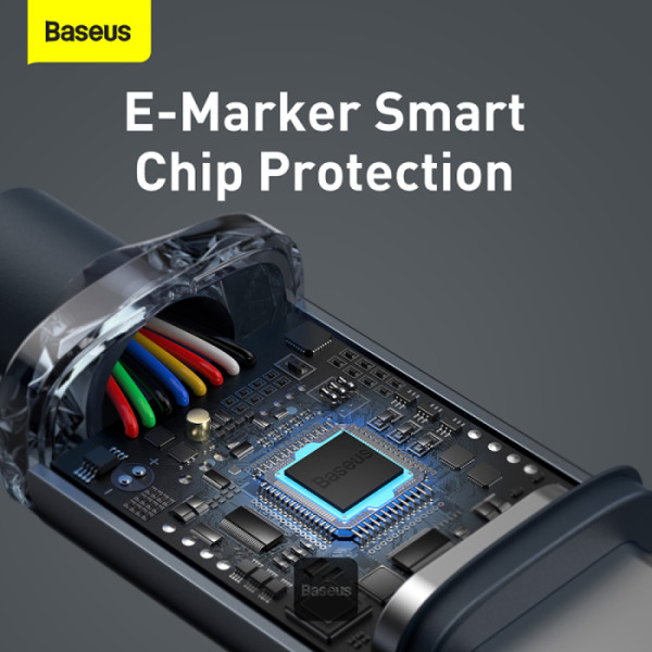 Baseus Crystal Shine 100W Cable USB-C - USB-C 1,2m Black