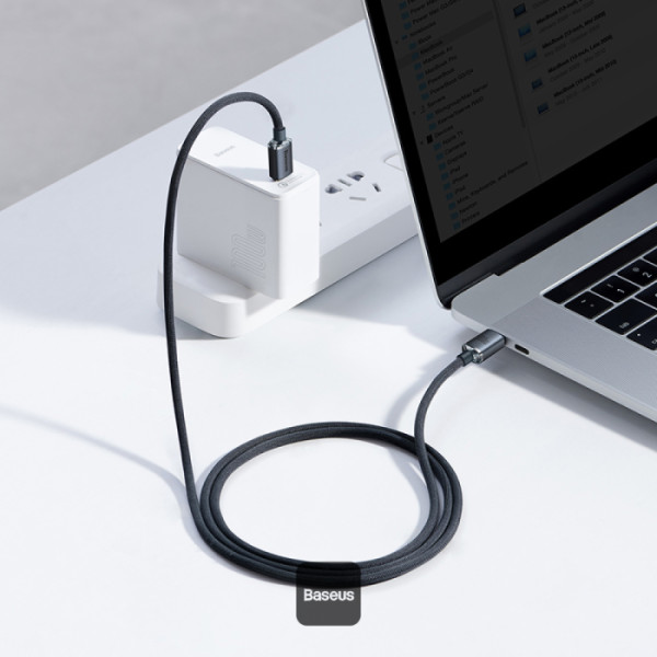 Baseus Crystal Shine 100W Cable USB-C - USB-C 1,2m Black