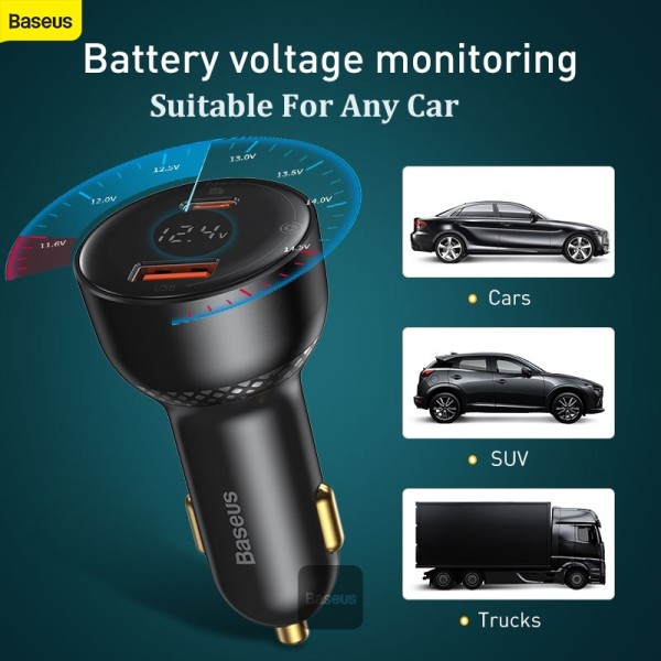 Baseus Superme Car Charger 100W + cable
