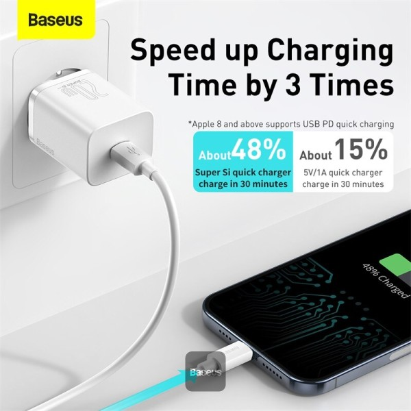 Baseus Speed Mini Quick Charger 1C 20W EU (black)