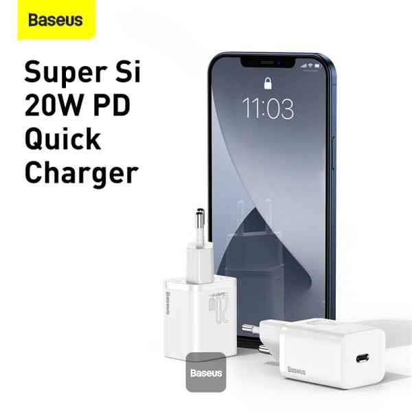 Baseus Speed Mini Quick Charger 1C 20W EU (black)