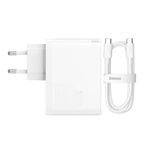 Baseus GaN5 Pro Fast Charger C+U 100W 1m White