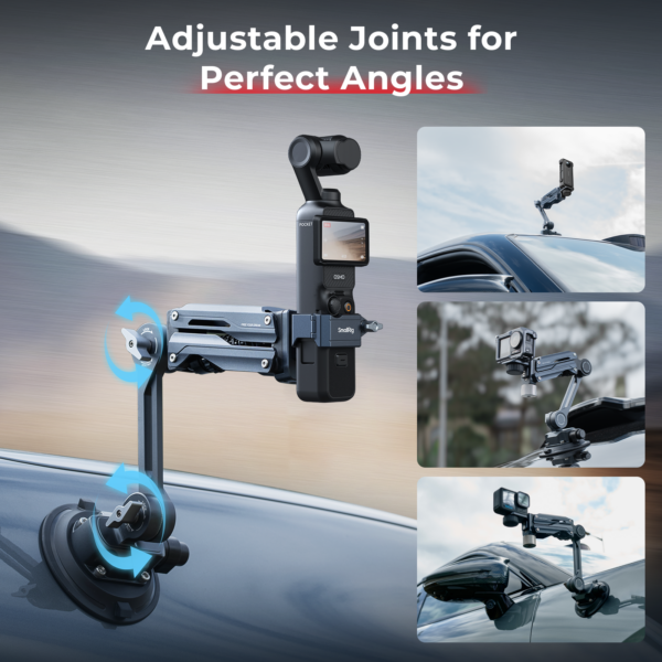 SmallRig 5123 Mini Shock Absorber Arm for DJI Osmo Pocket 3 / GoPro HERO13 / Insta360 X4