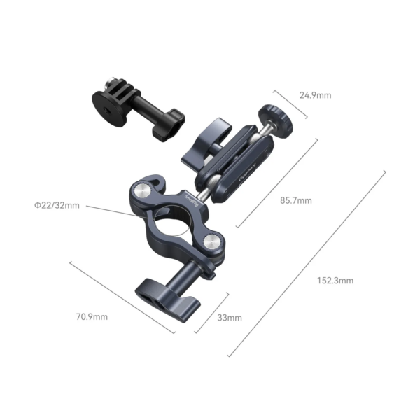 SmallRig 4191 Handlebar Mounting Clamp for Action Cameras