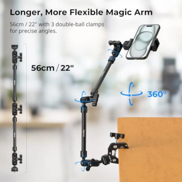 SmallRig 4766 Magic Arm with Crab Clamp Kit
