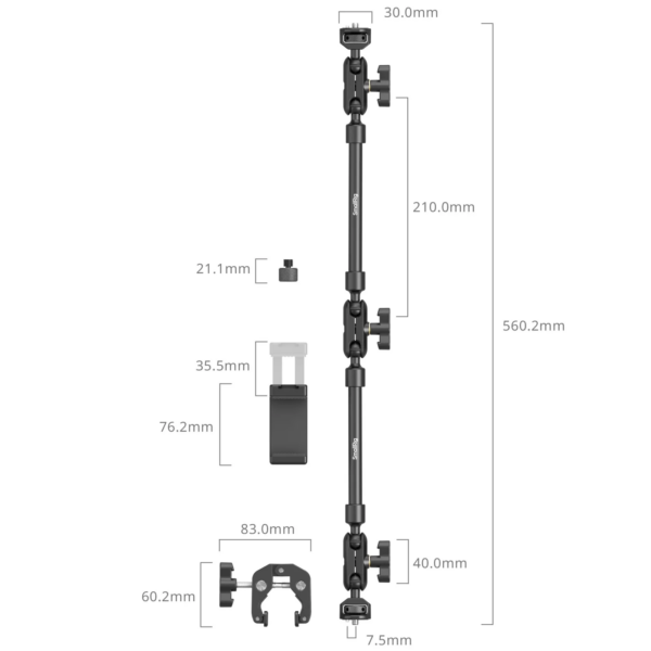SmallRig 4766 Magic Arm with Crab Clamp Kit