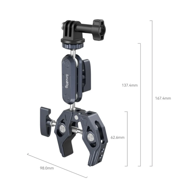 SmallRig 3757 Crab-Shaped Clamp with Ballhead Magic Arm
