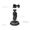 SmallRig 4466 Magic Arm Magnetic Suction Cup Mounting Support Kit for Action Cameras