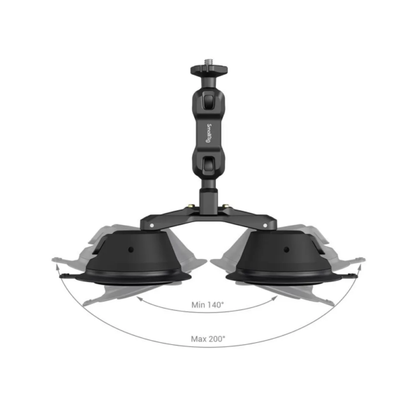 SmallRig 3566 Suction Cup Portable Dual with Camera Mount SC-2K