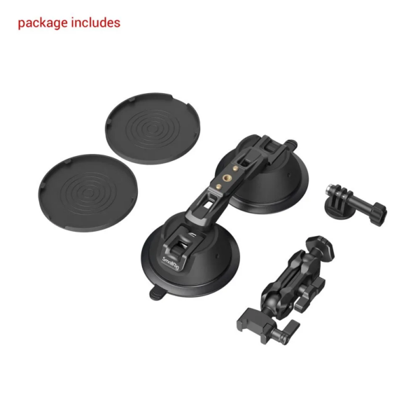 SmallRig 3566 Suction Cup Portable Dual with Camera Mount SC-2K