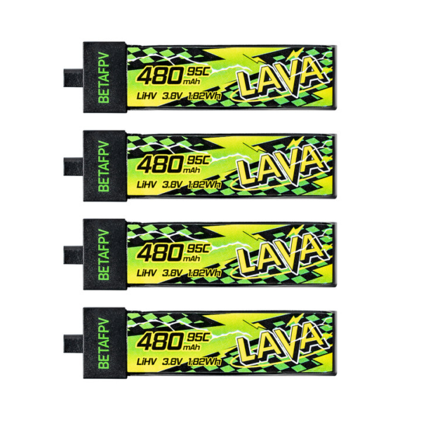 BetaFPV LAVA Series 1S Battery II 480mAh 95C (4 pcs)