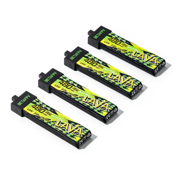 BetaFPV LAVA Series 1S Battery II 480mAh 95C (4 pcs)