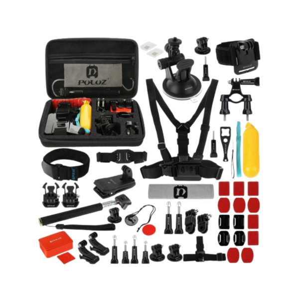 Puluz 53 in 1 Accessories Ultimate Combo Kits for sports cameras