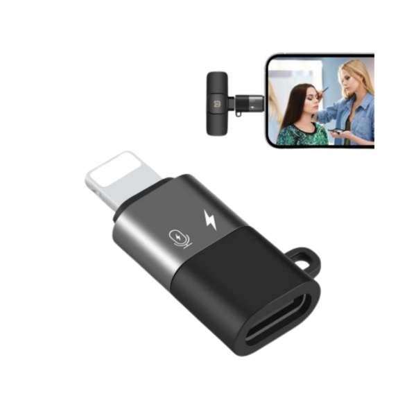 Untitled design (19) Puluz USB-C / Type-C to 8 Pin OTG Adapter (Black)