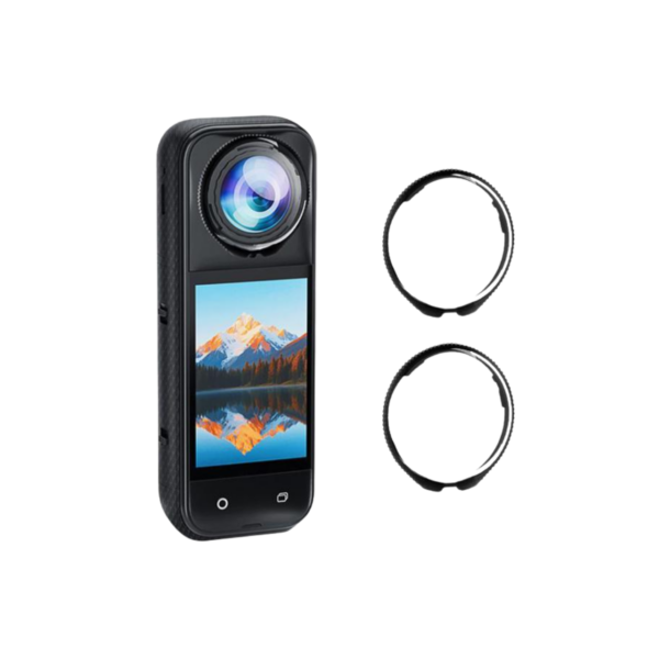 Puluz Rotating Optical Tempered Glass Lens Guard Protective Cover For Insta360 X5 (Transparent)