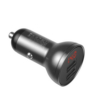 Baseus Digital Display Dual USB 4.8A Car Charger 2m