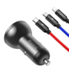 Baseus Digital Display Dual USB 4.8A Car Charger 2m