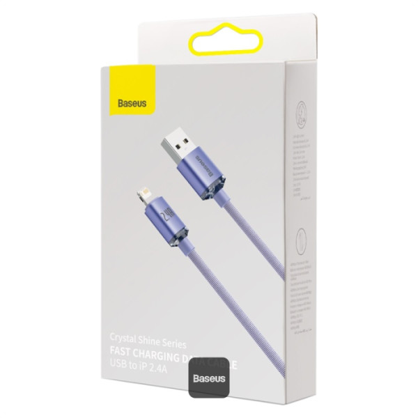 download - 2026-08-03T170110.043 Baseus Crystal Shine Cable USB Lightning 2.4A 1.2m Blue
