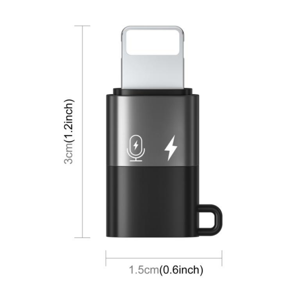 download - 2026-08-03T171100.864 Puluz USB-C / Type-C to 8 Pin OTG Adapter (Black)