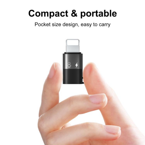 download - 2026-08-03T171106.461 Puluz USB-C / Type-C to 8 Pin OTG Adapter (Black)