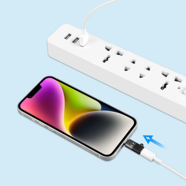 download - 2026-08-03T171139.131 Puluz USB-C / Type-C to 8 Pin OTG Adapter (Black)