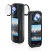 Puluz Rotating Optical Tempered Glass Lens Guard Protective Cover For Insta360 X5 (Transparent)
