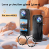 Puluz Rotating Optical Tempered Glass Lens Guard Protective Cover For Insta360 X5 (Transparent)