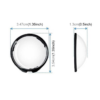 Puluz Rotating Optical Tempered Glass Lens Guard Protective Cover For Insta360 X5 (Transparent)