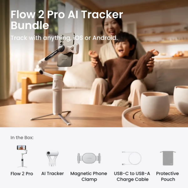 INSTA360 FLOW 2 PRO AI TRACKER BUNDLE/ SUMMIT WHITE