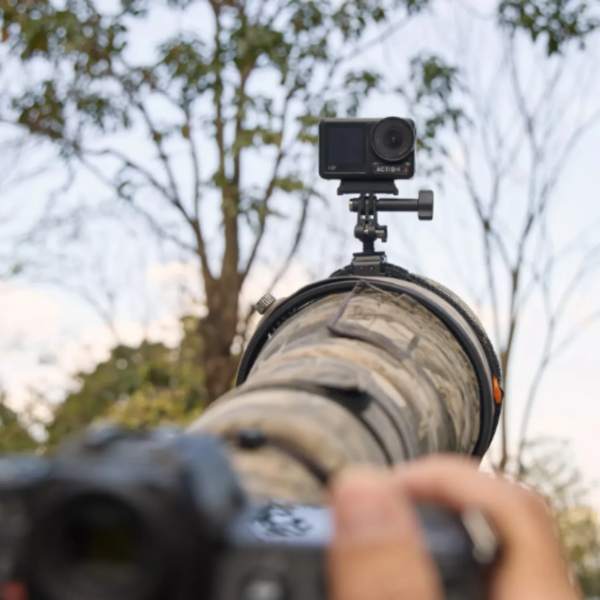 SmallRig 6396 QR Adapter Support with Cold Shoe Mount and Ball Head for DJI Osmo Action 6 / Nano