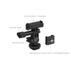 SmallRig 6396 QR Adapter Support with Cold Shoe Mount and Ball Head for DJI Osmo Action 6 / Nano