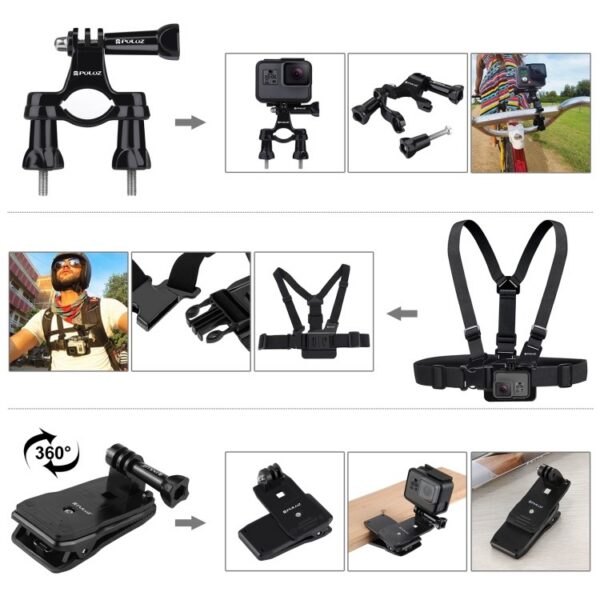 Puluz 50 in 1 Accessories Total Ultimate Combo Kit