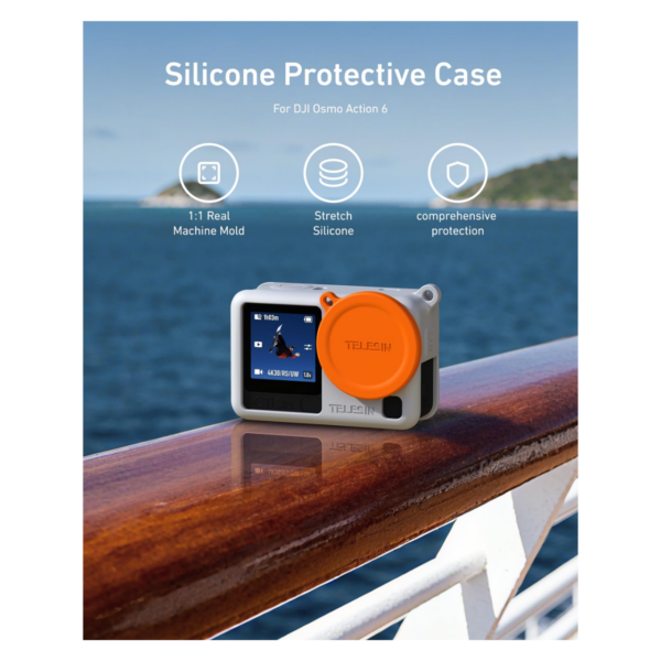 Telesin Silicone Case  for DJI Osmo Action 6 / Grey