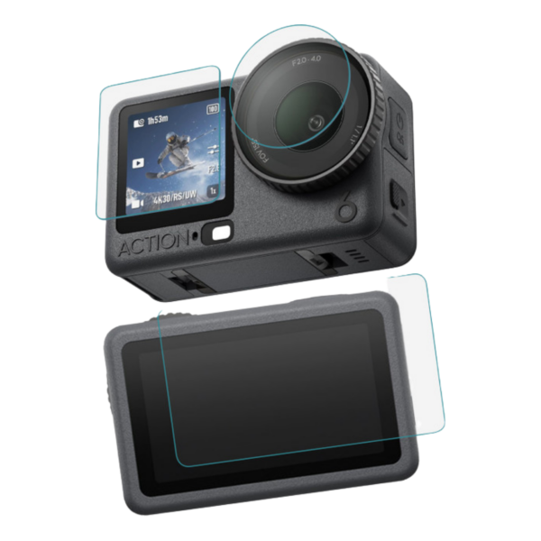 Telesin Tempered Glass Protector Set for DJI Osmo Action 6